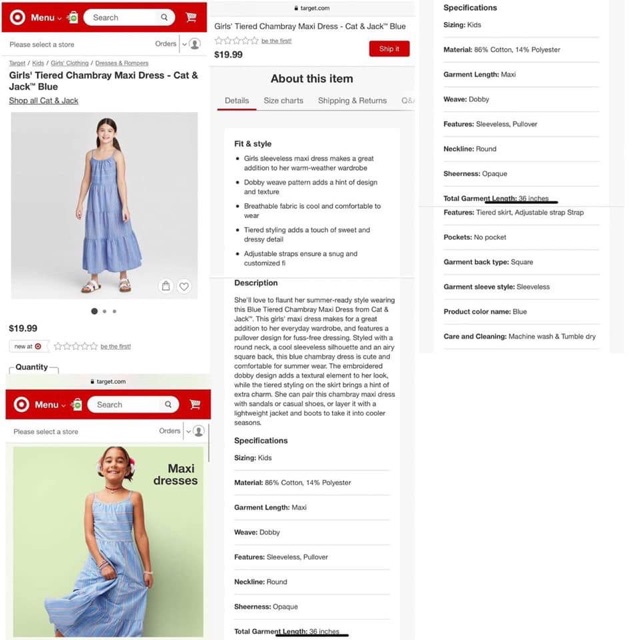 Váy maxi mẹ và con
