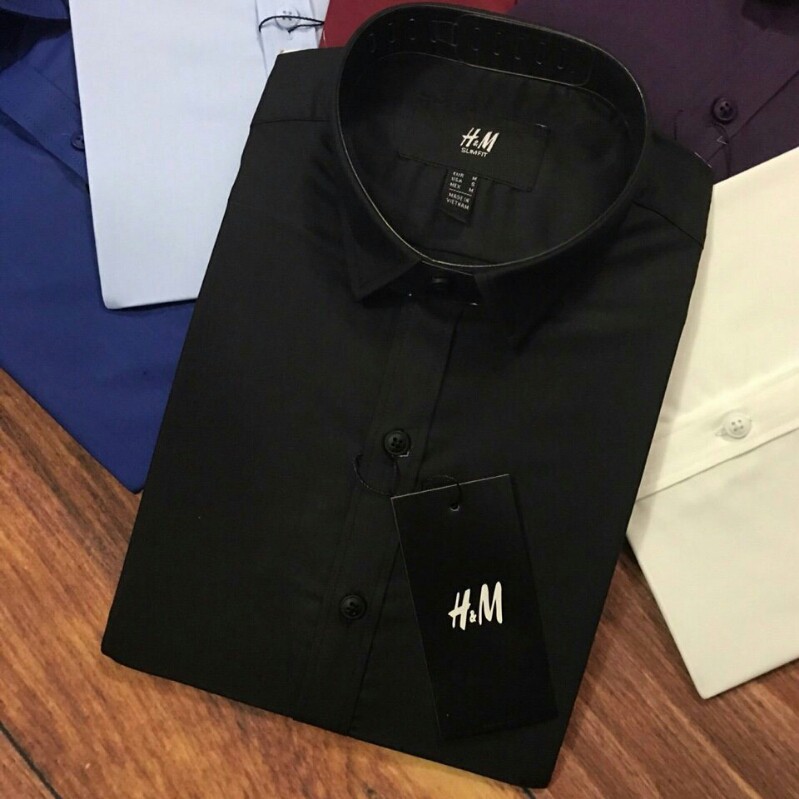 Áo sơ mi nam ngắn Tay Đen dáng body Hàn Quốc không nhăn, Áo sơ mi nam Ngắn Tay Đen | BigBuy360 - bigbuy360.vn