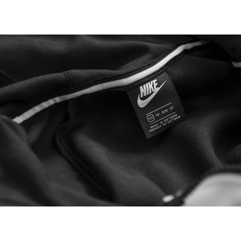 Áo Khoác Nỉ Hoodie Nam Nữ Chính Hãng NIKE HBR BIG SWOOSH HOODIE - Màu Đen