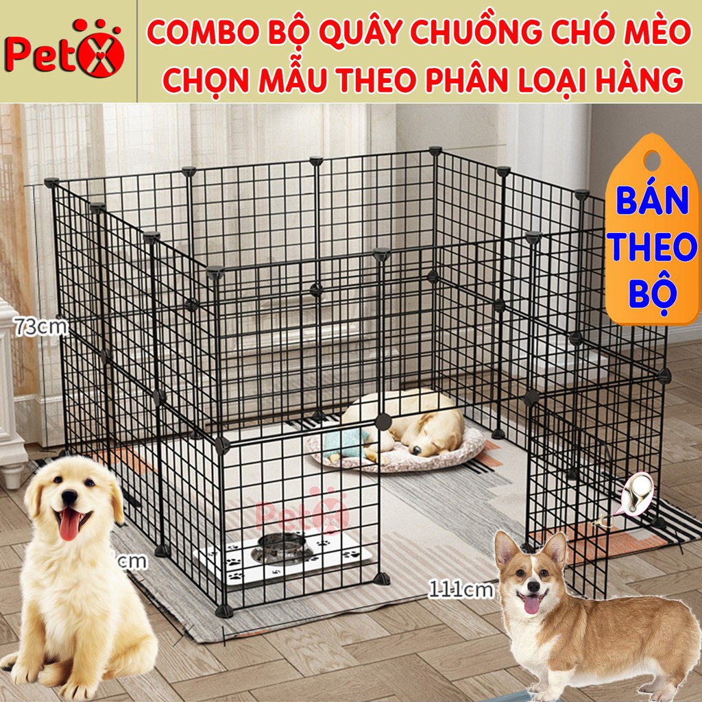 Quây chuồng chó mèo lắp ghép nuôi thú cưng sơn tĩnh điện giá rẻ-3