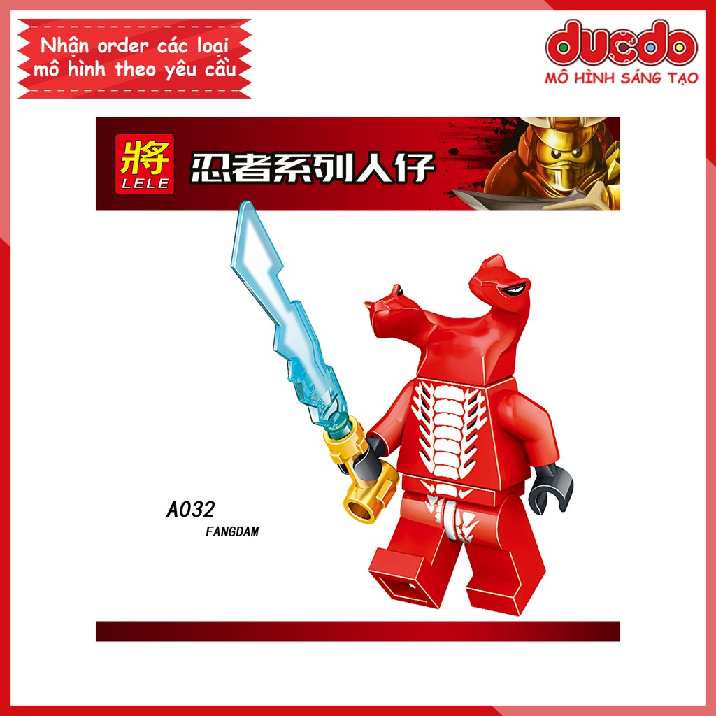 Minifigures xà tinh trong Ninjago tuyệt đẹp - Đồ chơi Lắp ghép Xếp hình Mini Ninja Mô hình LeLe A025-A032