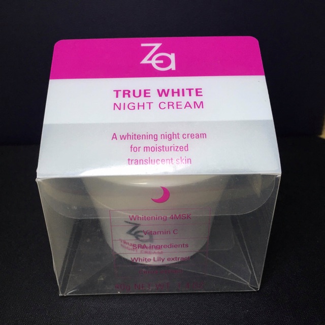 Kem dưỡng trắng da và giảm thâm nám ban đêm Za True White Ex Night Cream (40g)