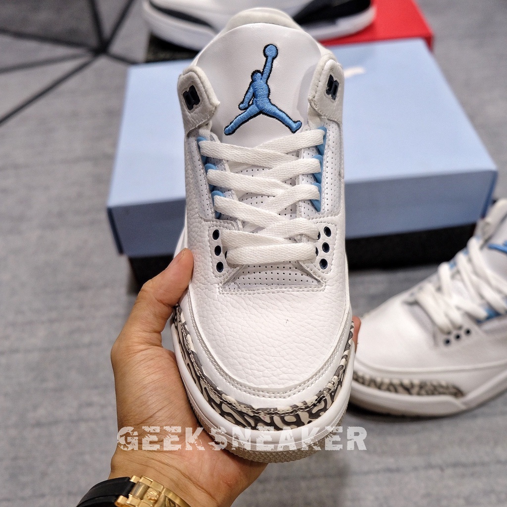 [GeekSneaker] Giày Jordan 3 UNC