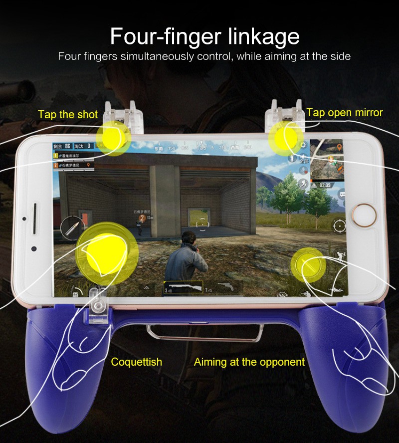 PUBG Tay Cầm Chơi Game Có Quạt Tản Nhiệt 100% Cho Iphone Samsung Xiaomi (Cod)