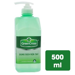Rửa Tay Khô 🌈HÀNG CHÍNH HÃNG🌈 Nước rửa tay khô GREEN CROSS - chai có vòi nhấn 500ML | Greencross