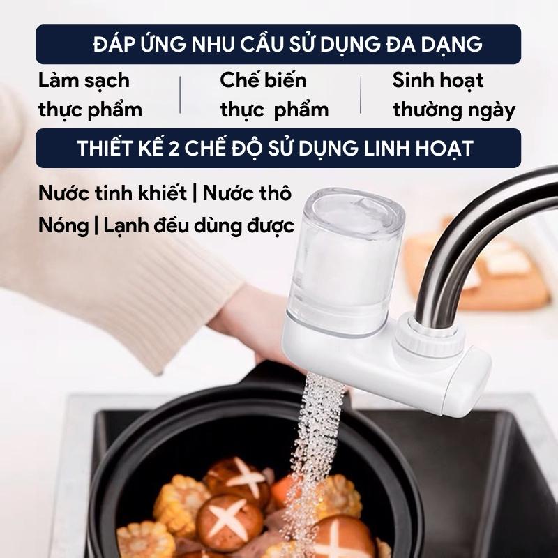 Đầu Lọc Nước Tại Vòi Thế Hệ Mới GOSO, Lọc Nước Tại Vòi Với 5 Lớp Khử Clo Dư Cải Thiện Màu Nước Lắp Ráp Đơn Giản Tiện Lợi
