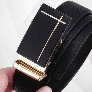 Thắt Lưng Nam, Dây Nịt Da Khóa Mạ Vàng Bạc Tự Động Cao Cấp Dây Lưng Da Bò 100% Chính Hãng Burberry CK-12k