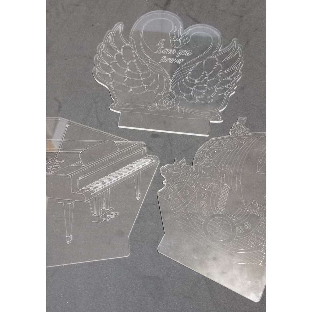 Tấm Mica mặt đèn ngủ led 3D