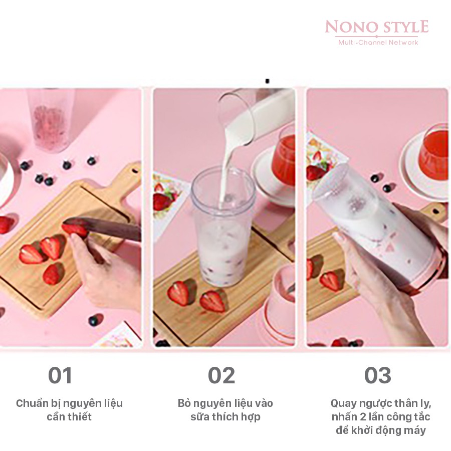 Ly Cốc Xay Sinh Tố Cầm Tay Mini 350ml - Max Juicing Cup - Thiết Kế Sang Trọng, Nhỏ Gọn, Tiện Lợi Đi Du Lịch - Sạc USB | BigBuy360 - bigbuy360.vn