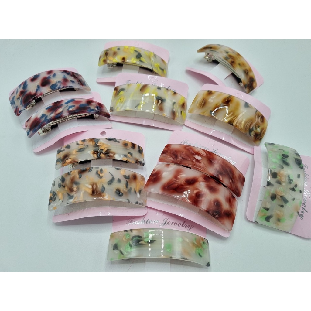 Cặp tóc nhựa vân màu hàng đẹp, nhẹ MẪU MỚI 1308
