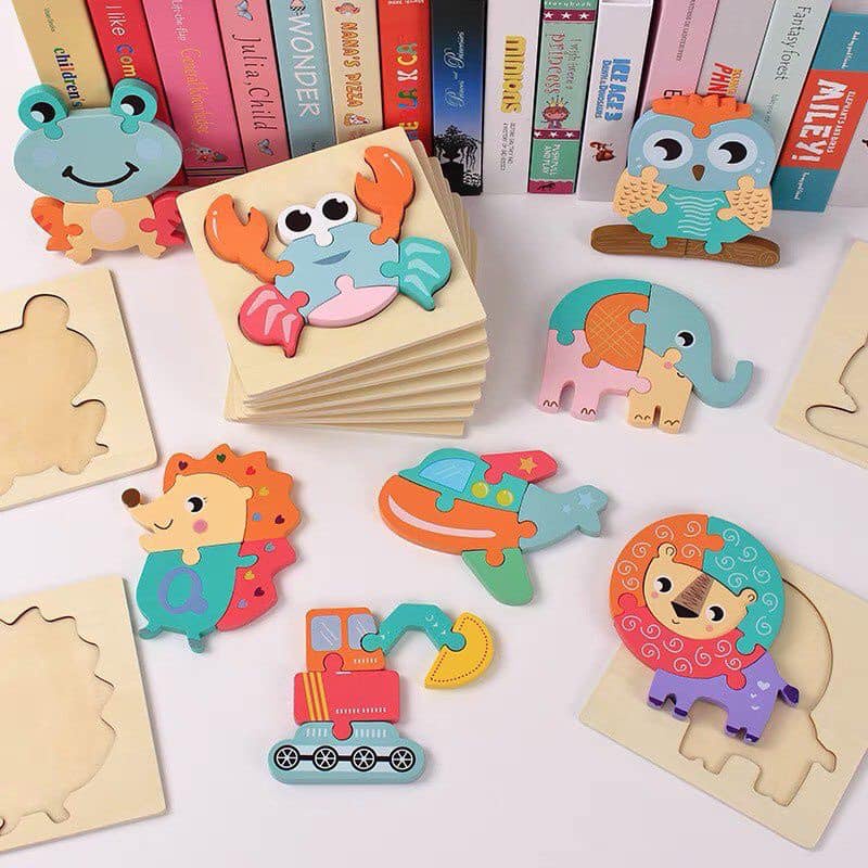 TRANH GHÉP HÌNH NỔI CHO BÉ TƯ DUY, HÌNH ẢNH NGỘ NGHĨNH