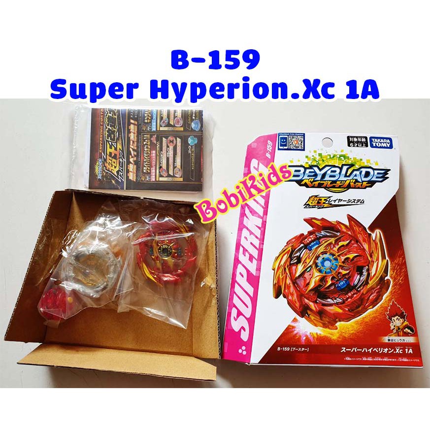 (Sale do thiếu bịch sticker, Mới 100%) Con Quay Super Hyperion Xceed 1A B159 Beyblade Burst Superking B-159 TAKARA TOMY