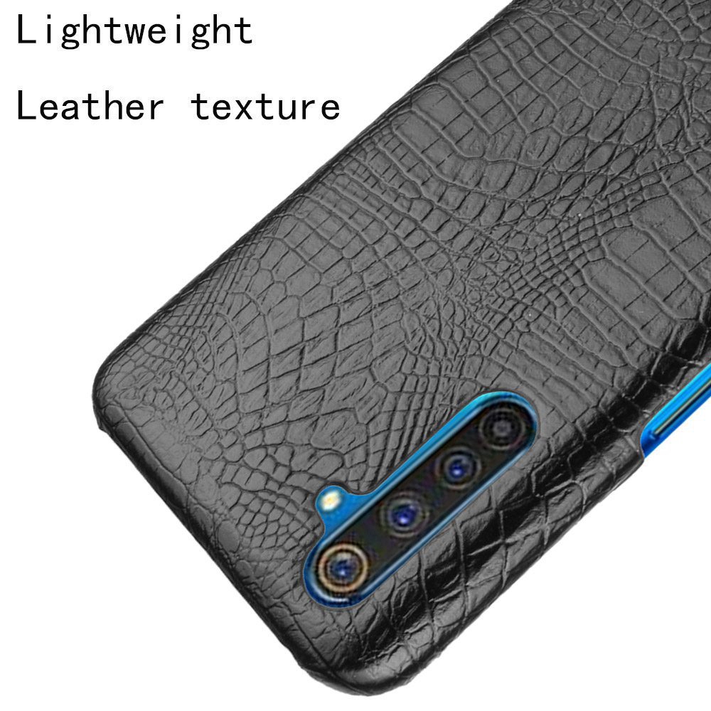 Realme X50 Pro / RealmeX50 5G Casing Fashion Crocodile Pattern Hard PC PU Leather Back Cover Hard Plastic Case Phone Cover