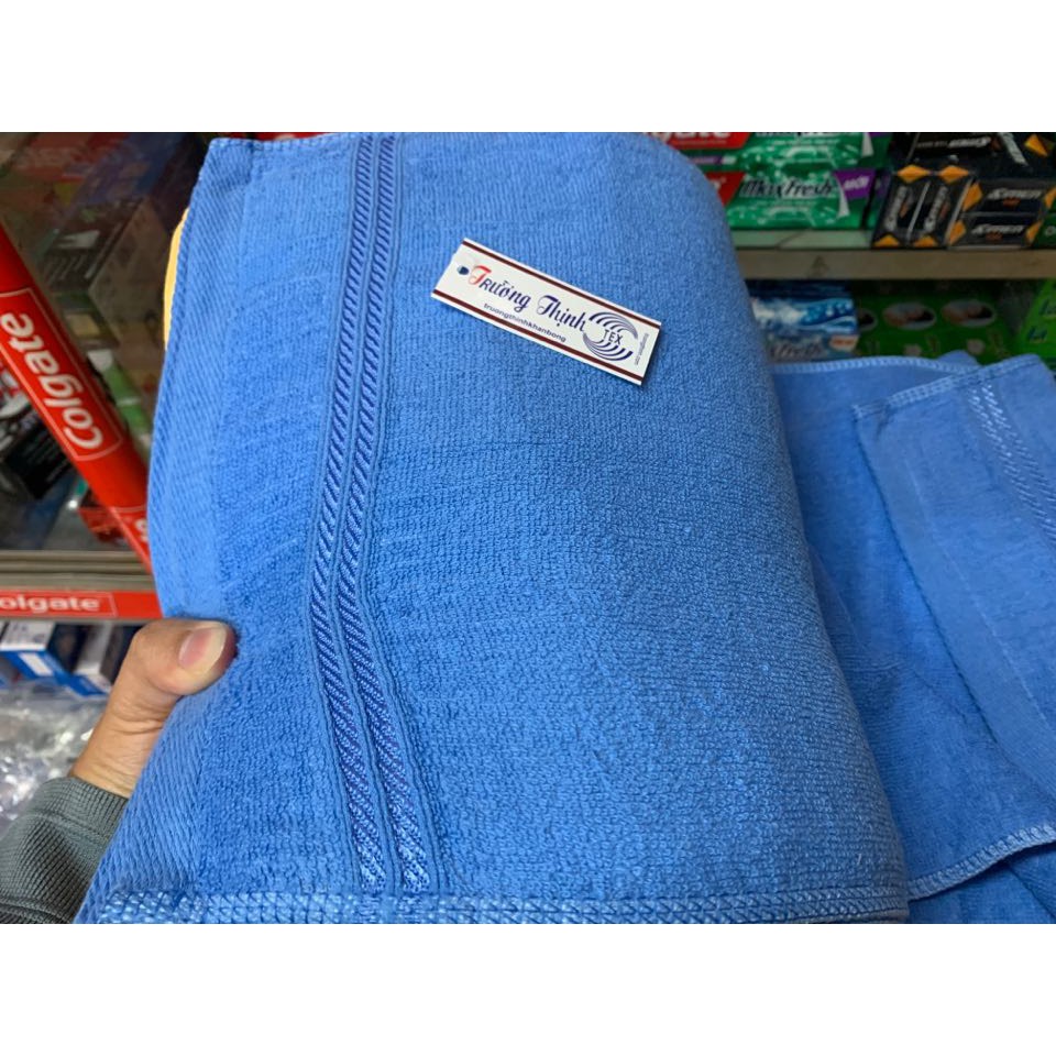[Bán Sỉ] Khăn Lau Mặt Sợi Cotton Vằn Đẹp Trường Thịnh - 49 X 28Cm