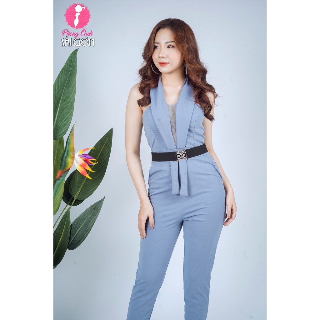 Jum dài cổ vest phối lưới (tặng kèm belt) Phong Cách Sài Gòn SJ760