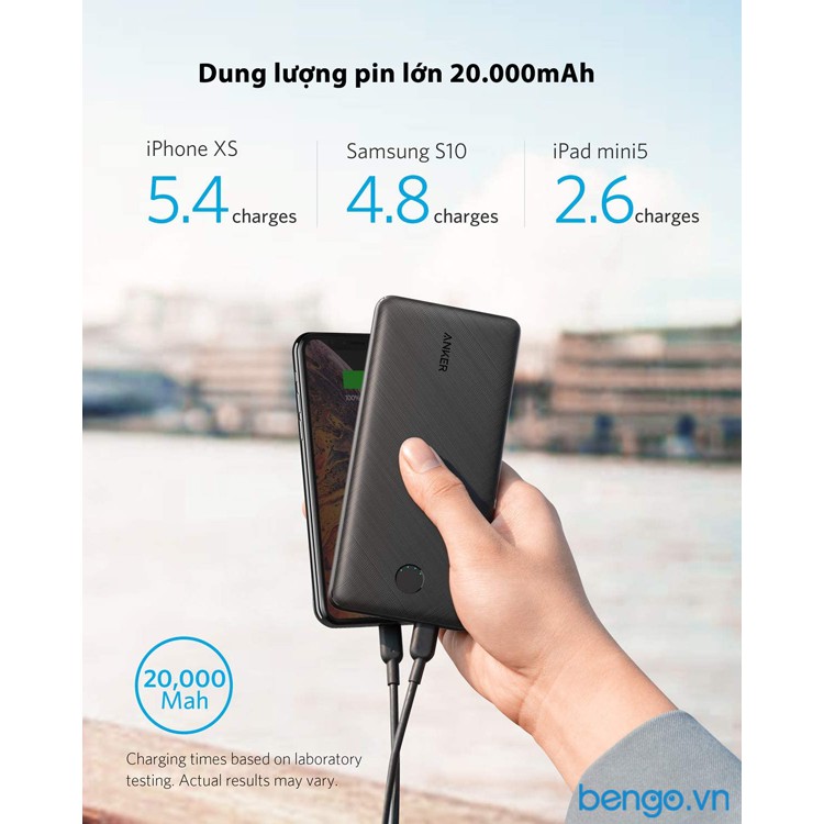 Pin Dự Phòng Anker PowerCore Essential 20.000mAh PD - A1281