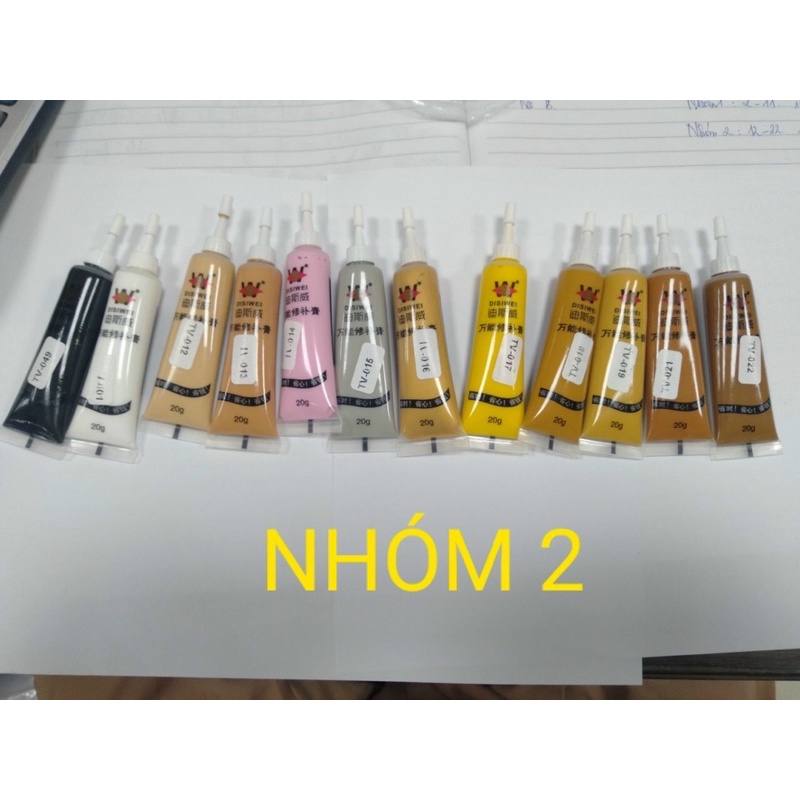 Tuýp keo màu DISIWEI bít vết, keo che khuyết điểm, sửa chữa đồ gỗ nội thất, sàn gỗ, che vết xước gỗ, cửa nhôm