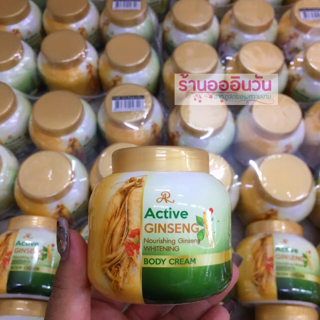 Hũ 200g kem sâm dưỡng trắŉg da toàn thân AR Active Ginseng Thái Lan