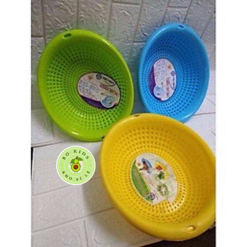 Rổ bầu dục 2 lớp có chậu Việt Nhật 3 size 3230 + 3231 + 3232 Rổ xoài, thuyền 2 lớp các cỡ
