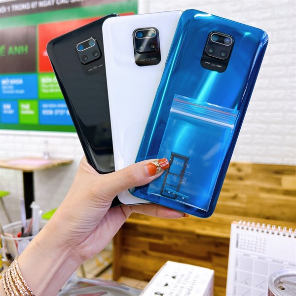 Bộ vỏ Xiaomi Redmi Note 9s zin chuẩn hàng nấu máy có kính cam, khay sim