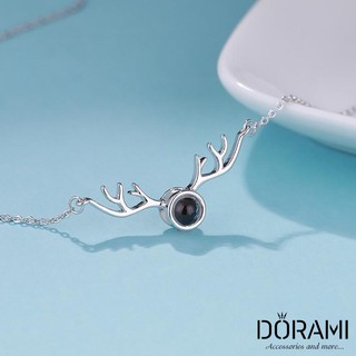 Dây chuyền tỏ tình trăm kiểu hình hươu dễ thương, dây chuyền 100 kiểu tôi yêu bạn, quà tặng rẻ đẹp dành cho bạn