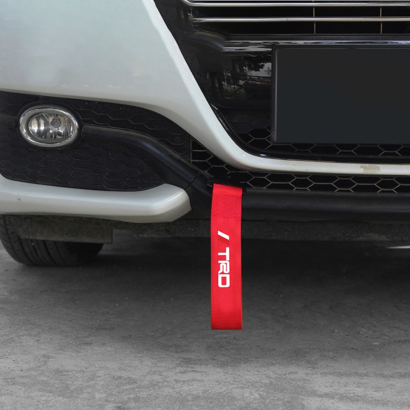 Dây móc kéo trang trí xe hơi Toyota phong cách thể thao bằng sợi carbon