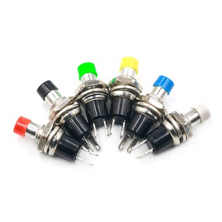 [10 Cái] PBS-110 7MM Nút ấn tạm thời Công tắc ấn nút đặt lại Công tắc bật tắt tạm thời Nút nhấn Micro SwitchThông thường Mở KHÔNG