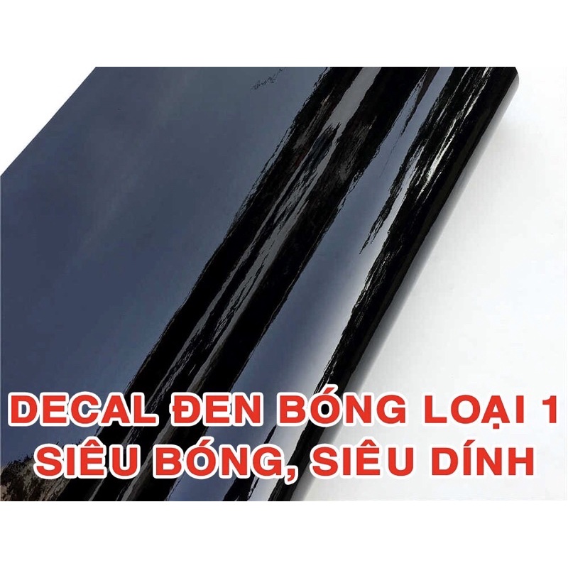 Decal đen siêu bóng không phai màu