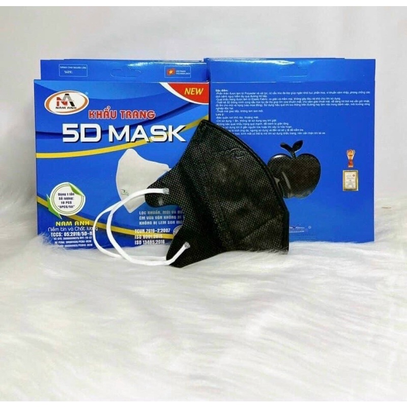 [Combo 50 hộp] Khẩu Trang 5D MASK NAM ANH FAMAPRO Chống Bụi Mịn, Kháng Khuẩn, Không Lem Son