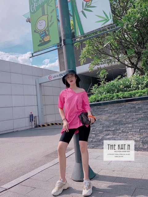 ÁO PHÔNG CỔ TIM TRƠN FOM RỘNG MS13819