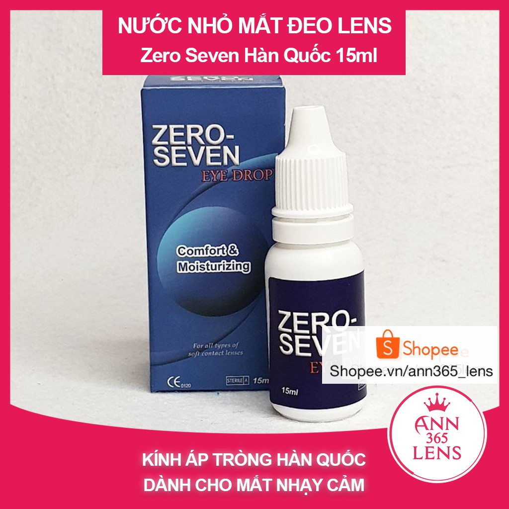 Full bộ nước nhỏ mắt đeo lens - nước ngâm rửa kính áp tròng chuyên dụng an toàn