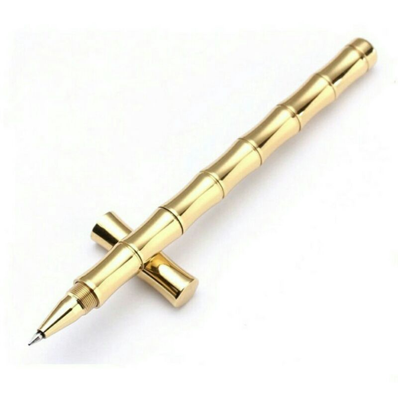 ✅Bút bi kim loại bút ký cao cấp sang trọng hình cây tre,  đồng thau ngòi 0.5mm