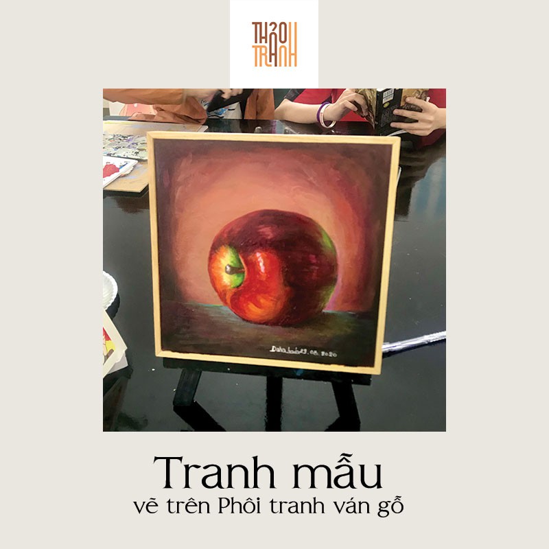 (Bộ 2 cái) Phôi Vẽ (30x30) + Khung Tranh Treo Tường, Ván Gỗ, Đóng Sẵn Khung (Nhiều màu) - vẽ màu nước, acrylic, sơn dầu