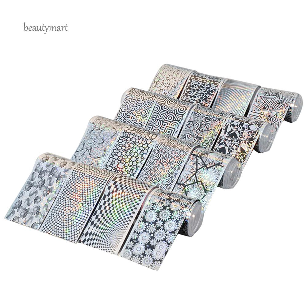 [Hàng mới về] Set 16 tấm giấy foil dán móng nghệ thuật