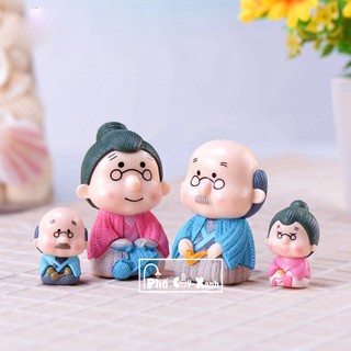 [Giá Siêu Rẻ] Ông Bà Người Nhật Mặc Kimono Đáng Yêu - Phụ Kiện Trang Trí Tiểu Cảnh Cây Xanh