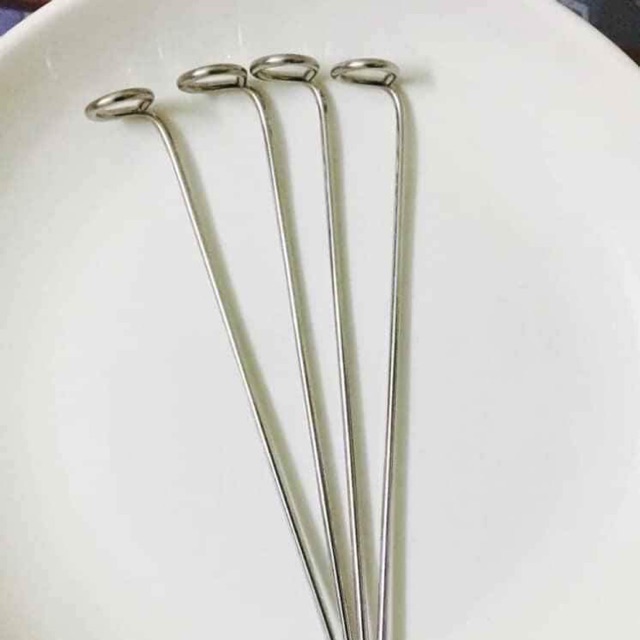 Que xiên thịt nướng inox