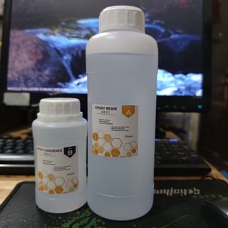 Keo Epoxy Resin AB Siêu Cứng, Trong Suốt, Không Bọt Khí 1kg