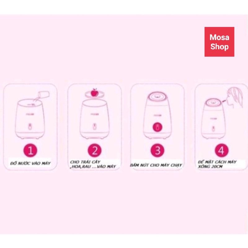 Máy Xông Mặt Xông Mũi Xông Họng Thảo Dược, Hoa Quả