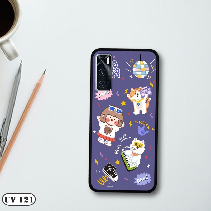 Ốp lưng điện thoại Vivo V20 SE  - lưng nhám viền dẻo