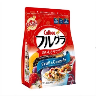 Ngũ cốc trái cây calbee nhật bản 482g