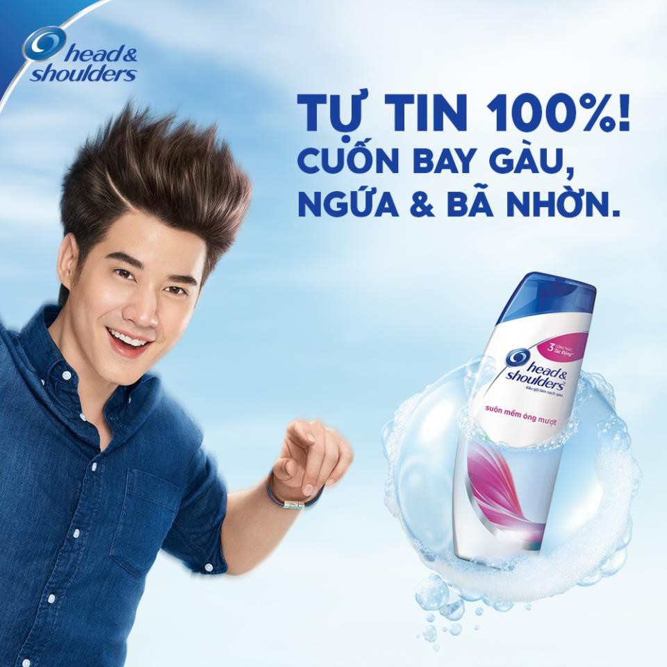 Dầu gội suôn mềm óng mượt Head & Shoulders 350ml