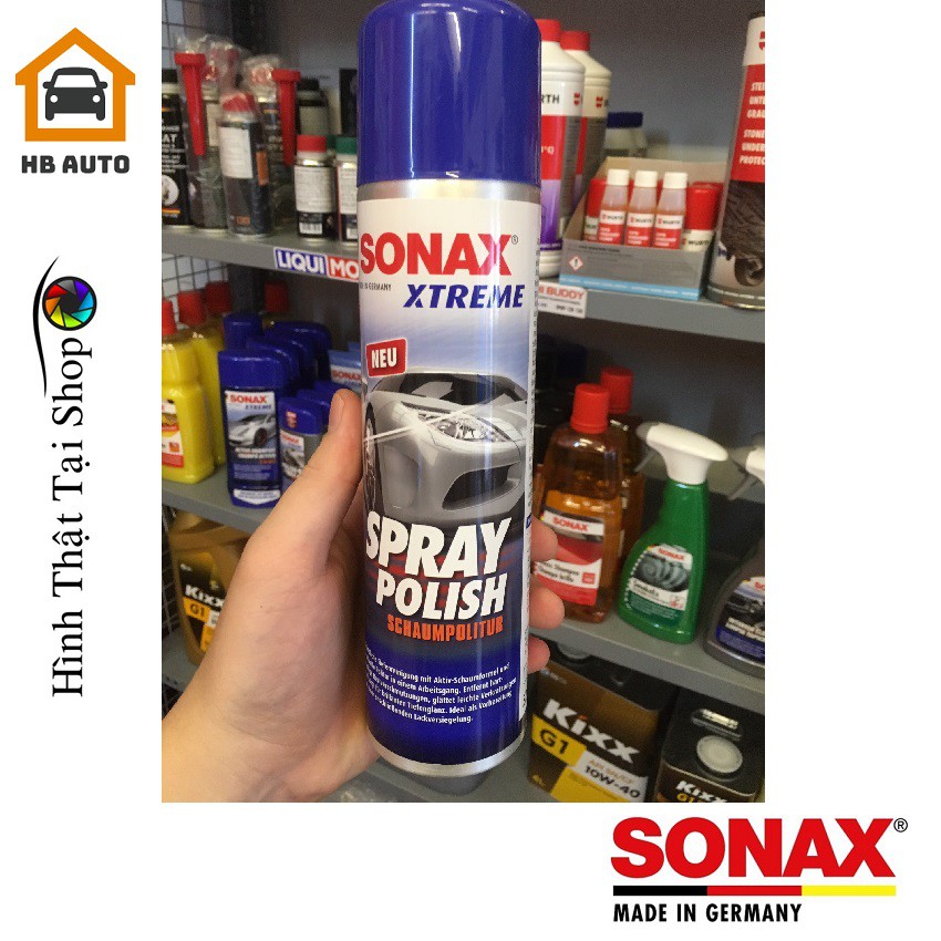 Đánh bóng sơn xe dạng bọt Sonax Xtreme Spray Polish  241300-320ml