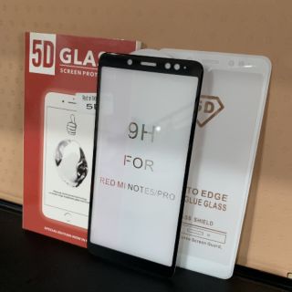 Dán full màn 5d xịn cho xiaomi Red mi note5 pro