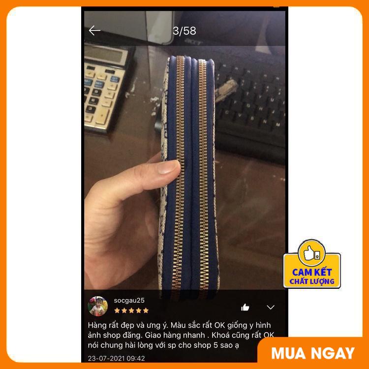 Ví Bóp nữ thời trang kẻ caro 2 ngăn khoá kéo nhiều ngăn đựng tiền,đựng thẻ và điện thoại tiện lợi ST905