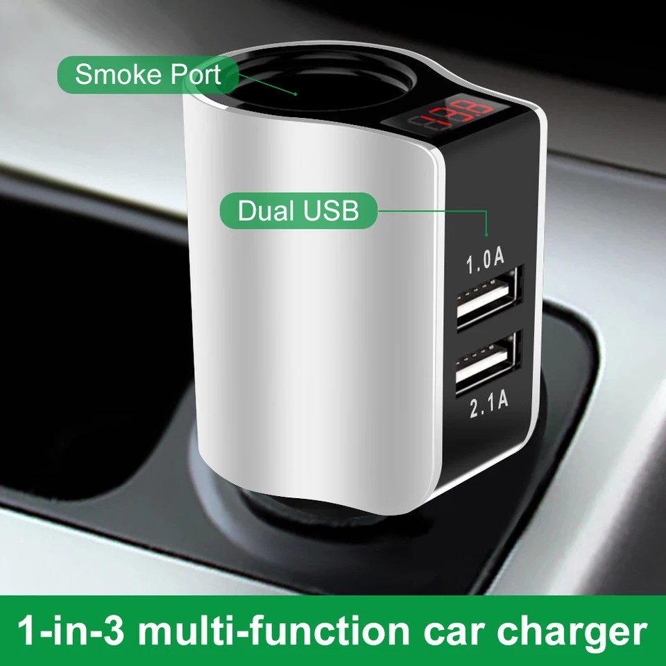 Tẩu sạc USB ô tô xe hơi 3.1A 12V hàng cao cấp loại 1 TS1