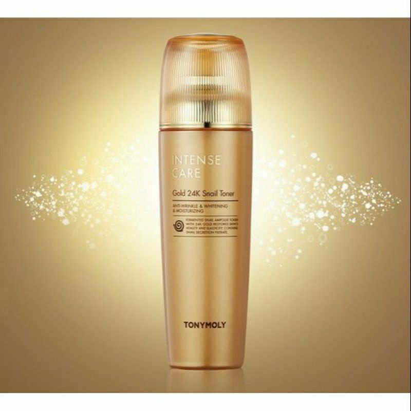 Nước hoa hồng ốc sên vàng 24k Tonymoly Hàn Quốc Intense Care Gold 24k Snail Toner