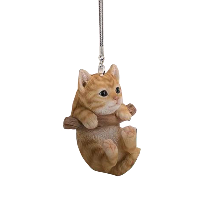 Dây treo trang trí gương chiếu hậu xe hơi hình cún cưng/ mèo xinh xắn