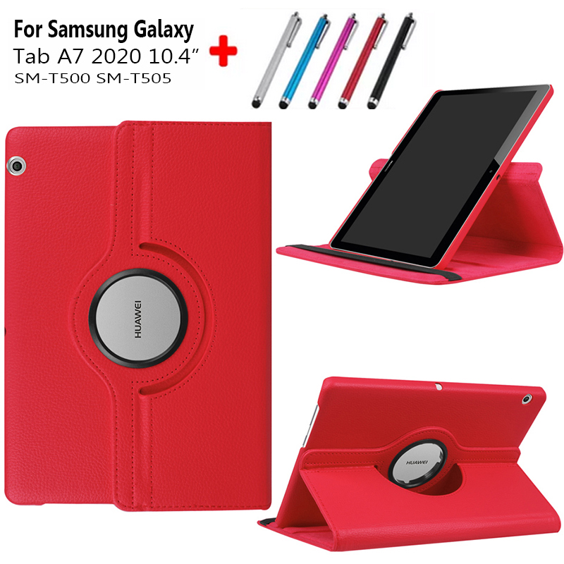 Bao da PU nắp gập xoay 360 độ cho Samsung Galaxy Tab A7 10.4 SM-T500 SM-T505 T500 T505 10.4 inch