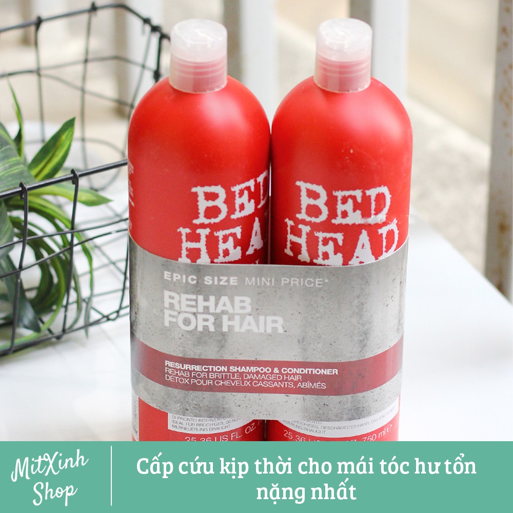 [CHÍNH HÃNG] Bộ Dầu gội + xả Tigi Bed Head 750ml