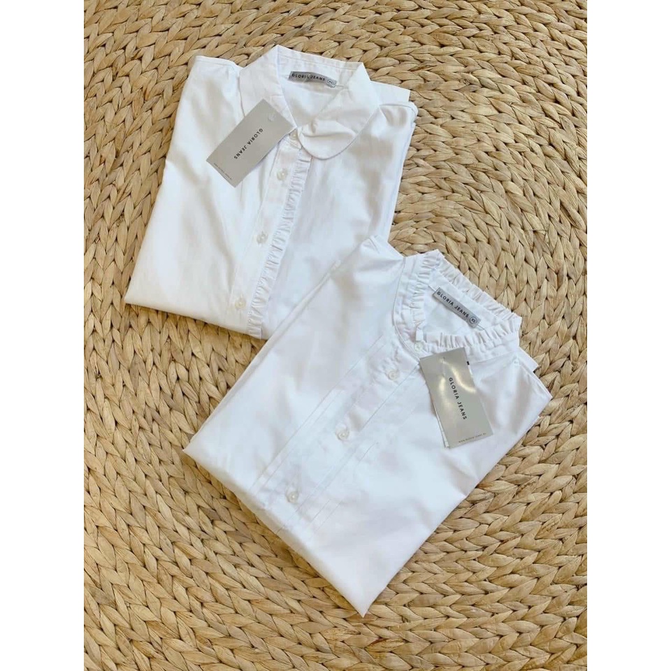 Áo sơ mi nữ màu trắng xuất dư